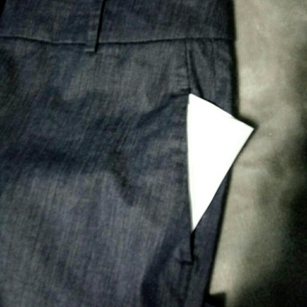 Ann Taylor LOFT Denim Work Trousers NWOT - Picture 7 of 8